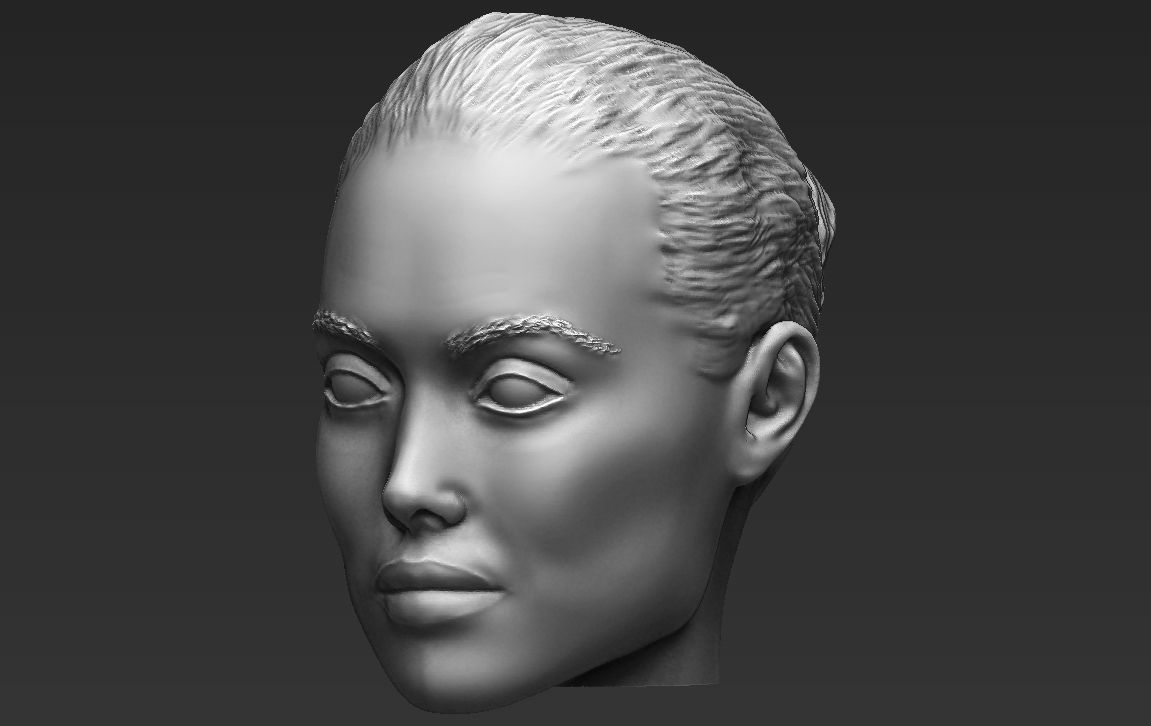 Angelina Jolie standard version only mesh 3D model_1