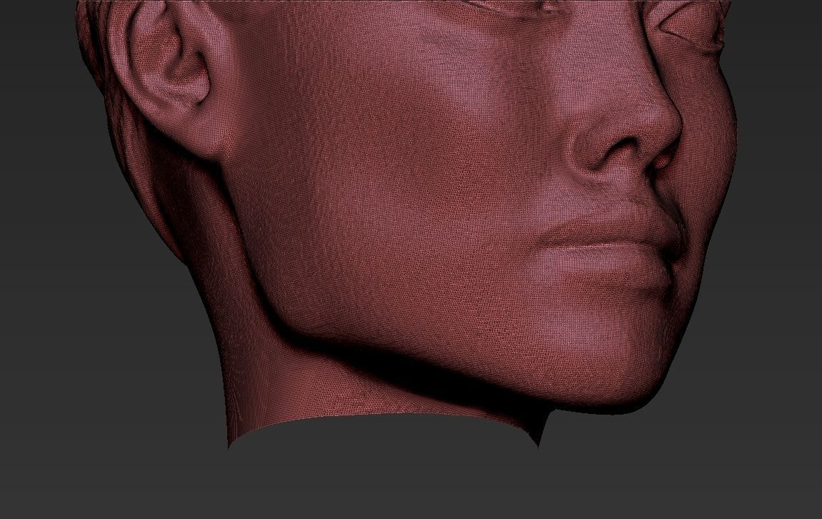 Angelina Jolie standard version only mesh 3D model_16