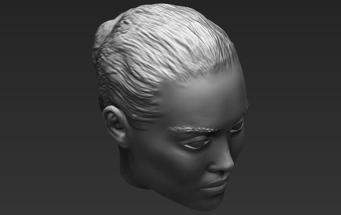 Angelina Jolie standard version only mesh 3D model_15