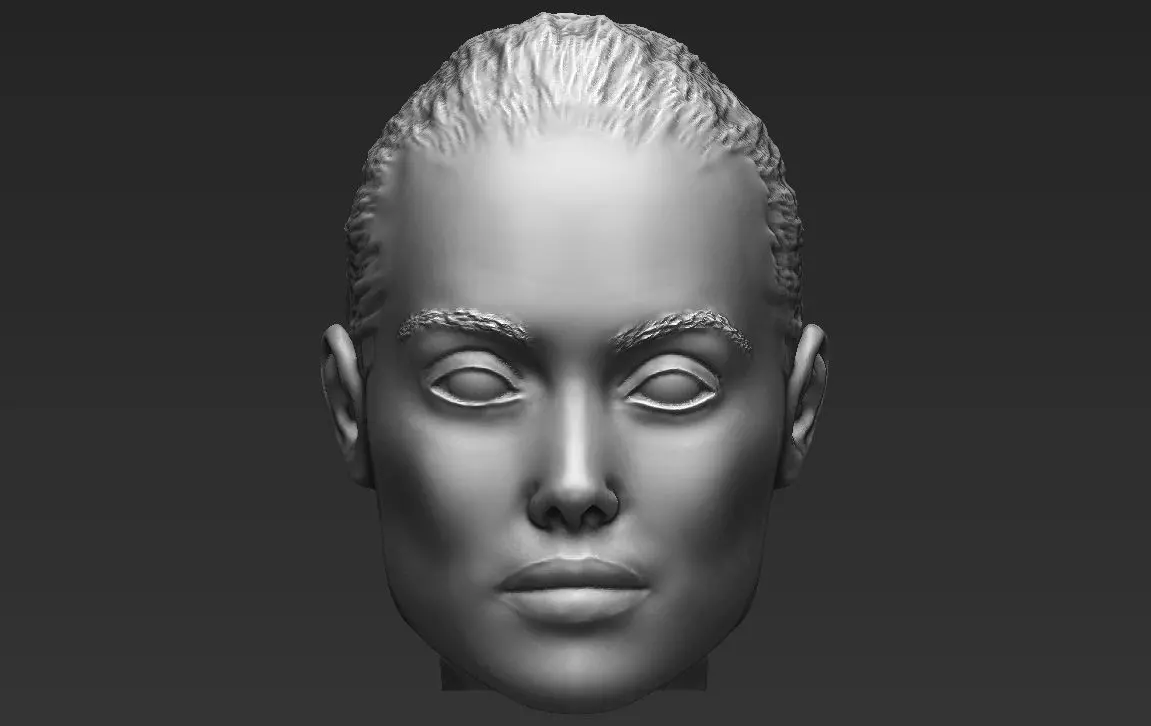 Angelina Jolie standard version only mesh 3D model_0