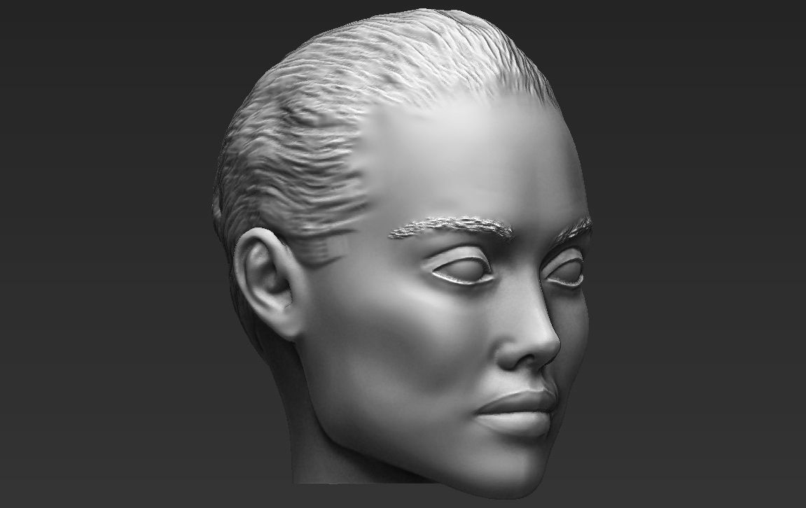 Angelina Jolie standard version only mesh 3D model_8