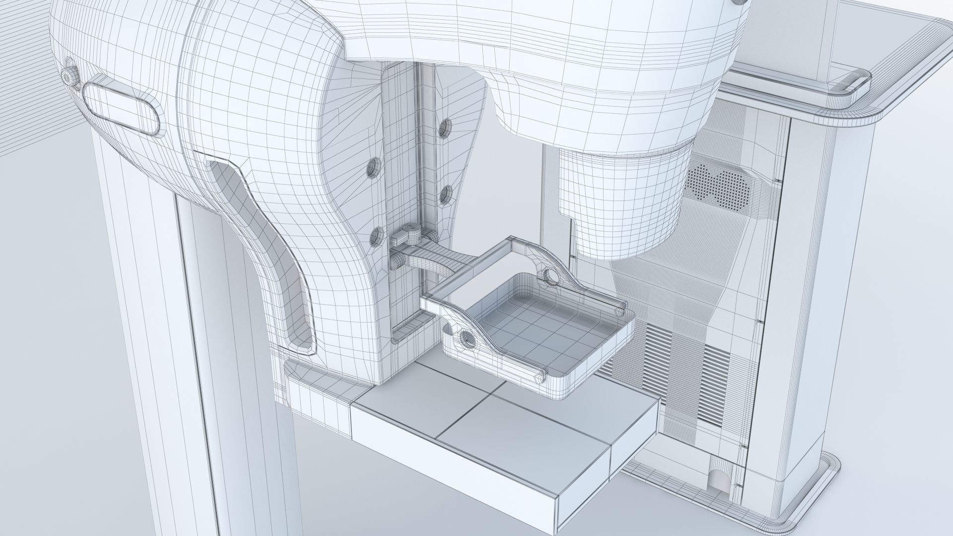 Mammography Senographe Crystal 3D model_16