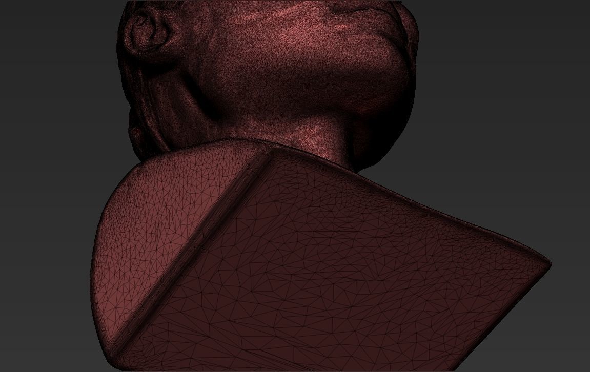 Angelina Jolie bust ready for full color 3D printing 3D print model_47