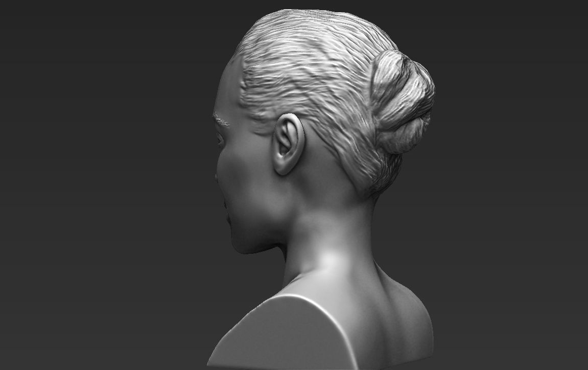 Angelina Jolie bust ready for full color 3D printing 3D print model_29