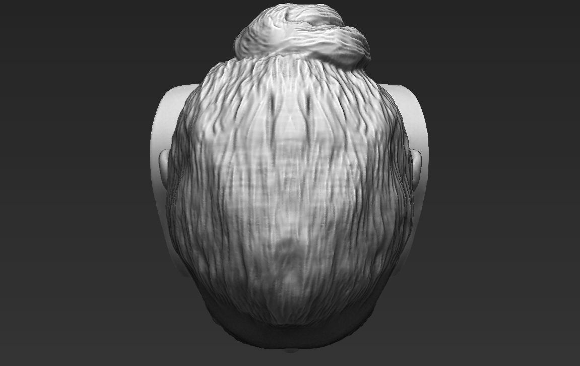 Angelina Jolie bust ready for full color 3D printing 3D print model_46