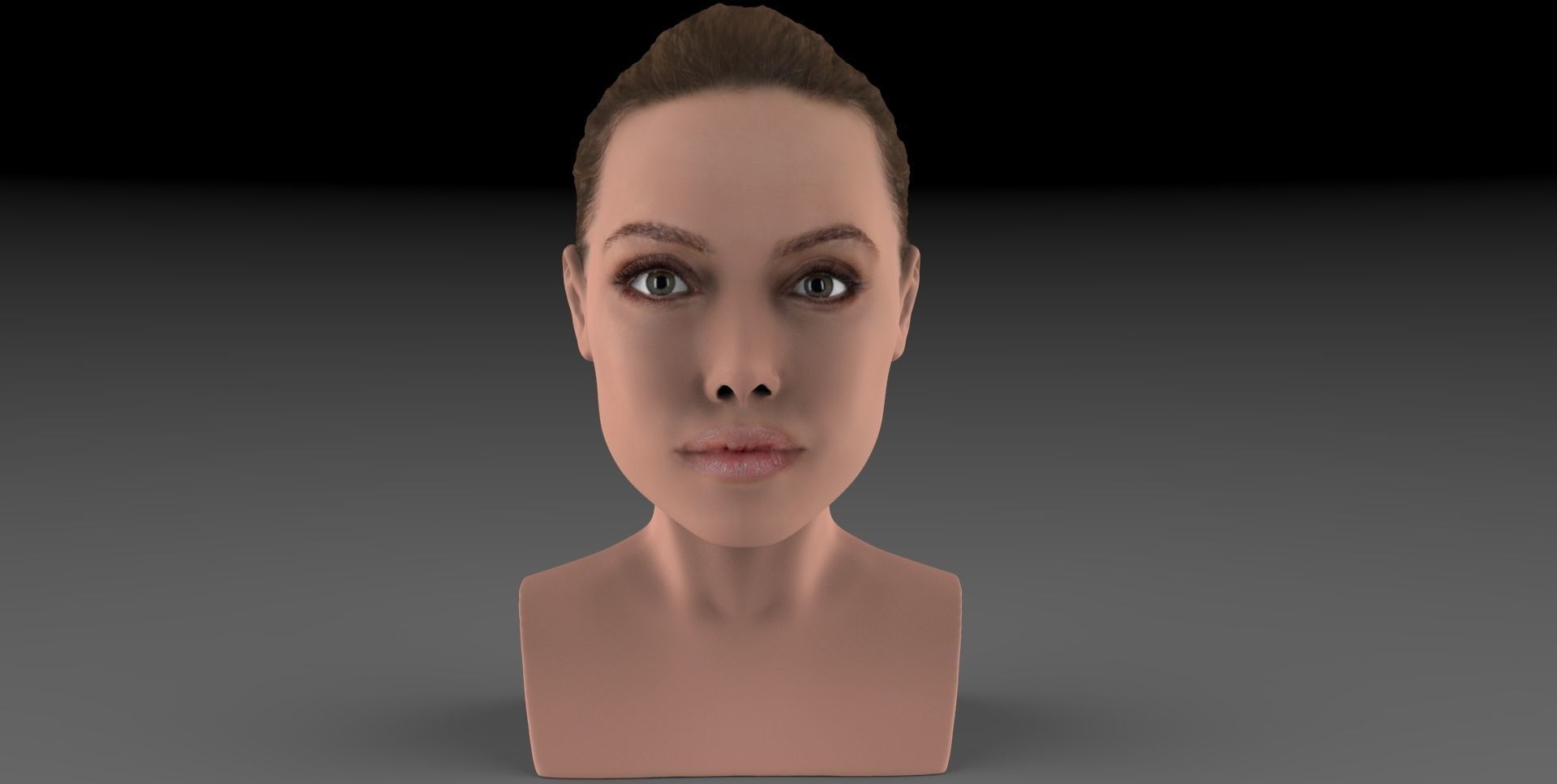Angelina Jolie bust ready for full color 3D printing