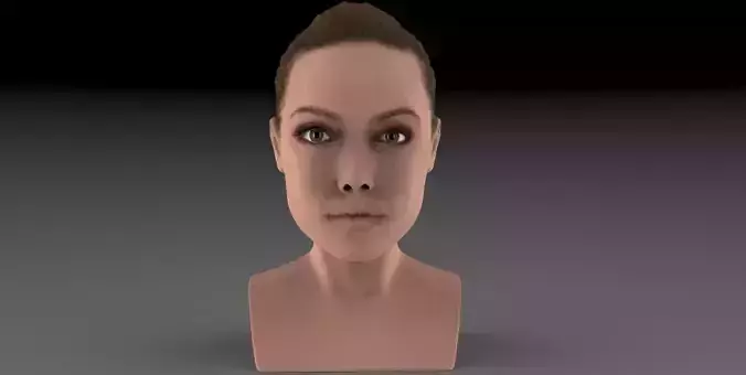 Angelina Jolie bust ready for full color 3D printing 3D print model