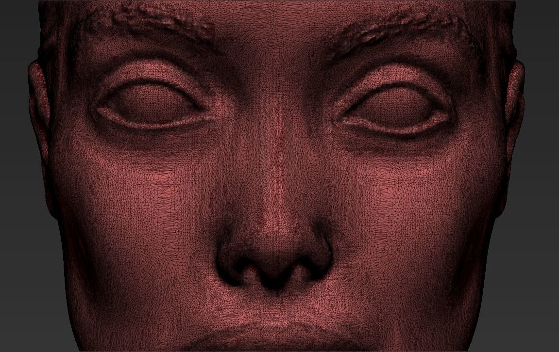 Angelina Jolie bust ready for full color 3D printing 3D print model_48