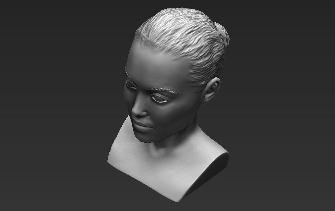 Angelina Jolie bust ready for full color 3D printing 3D print model_39