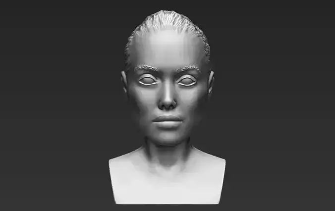 Angelina Jolie bust 3D printing ready stl obj formats  3D print model