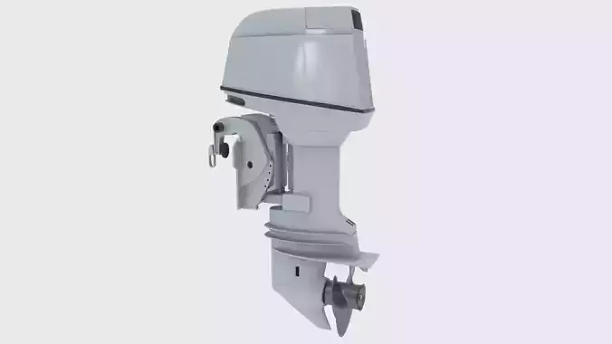 Outboard 60HP 3D model Outboard 60HP 3D model