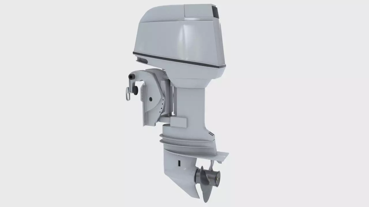 Outboard 60HP 3D model_0