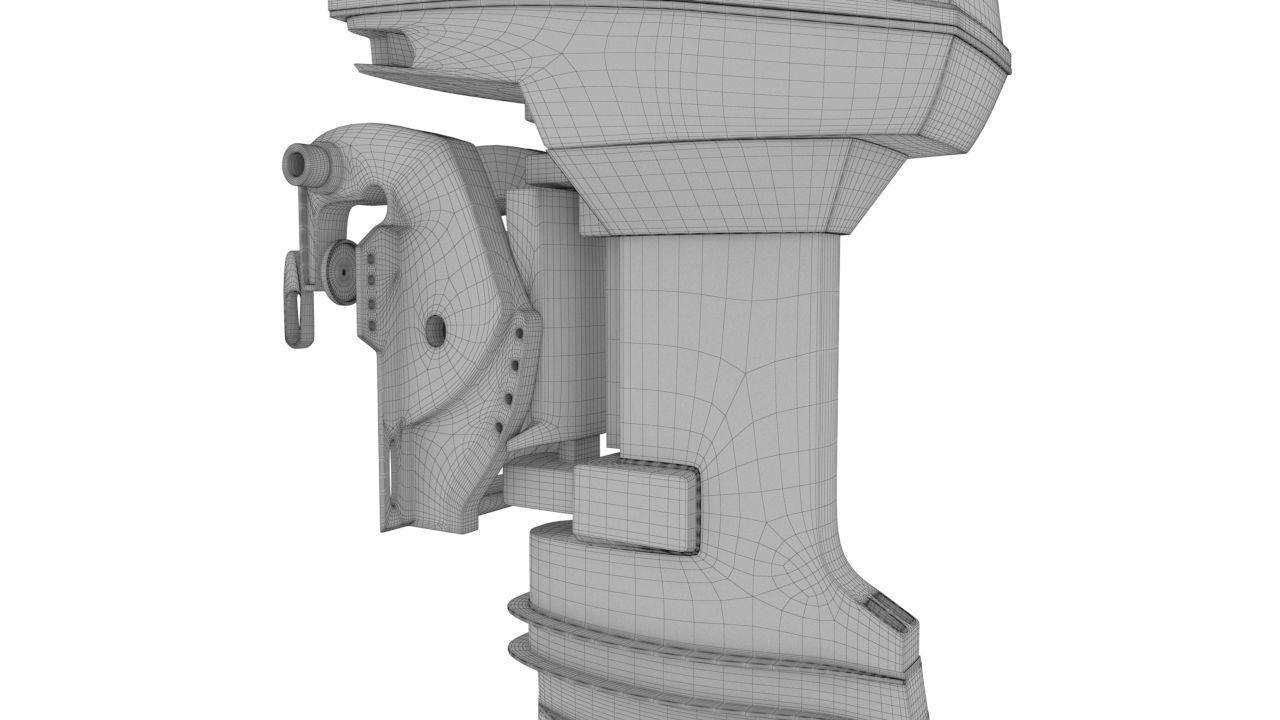 Outboard 60HP 3D model_5