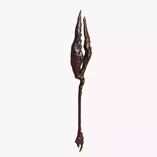 Battle spear for Alien Invader Low-poly 3D model