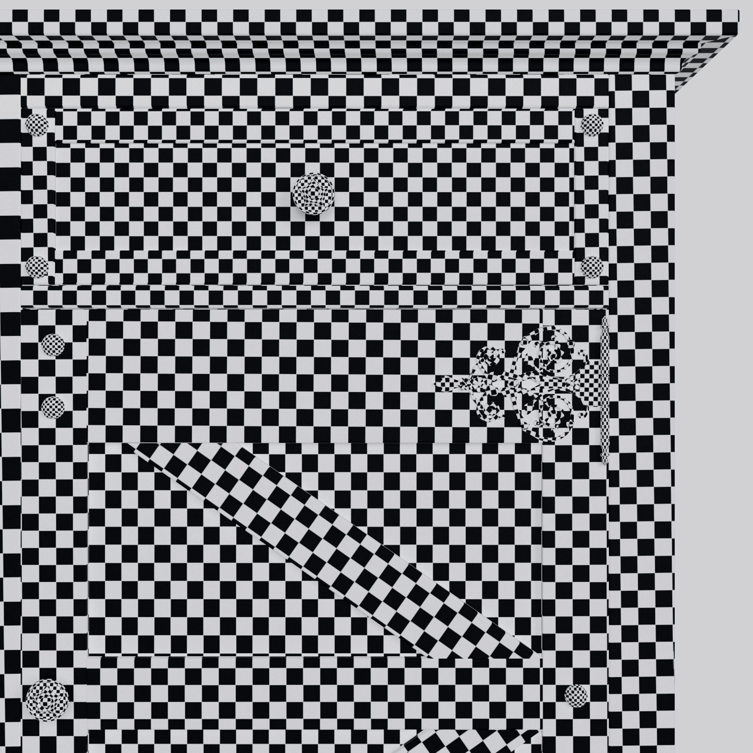 Hooker Vintage West Credenza 3D model_5