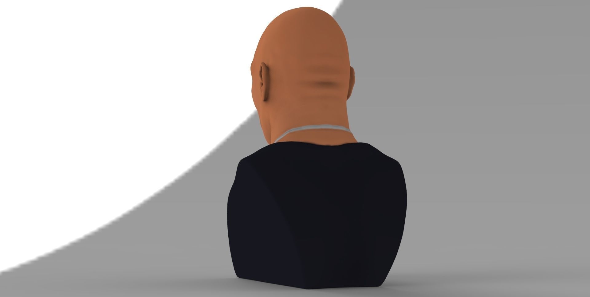 Dwayne Rock Johnson bust ready for full color 3D printing  3D print model_6