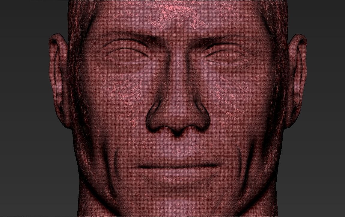 Dwayne Rock Johnson bust ready for full color 3D printing  3D print model_44