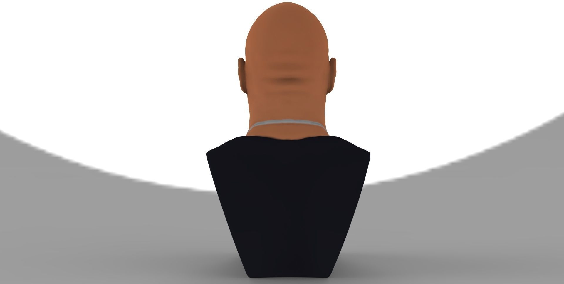 Dwayne Rock Johnson bust ready for full color 3D printing  3D print model_7