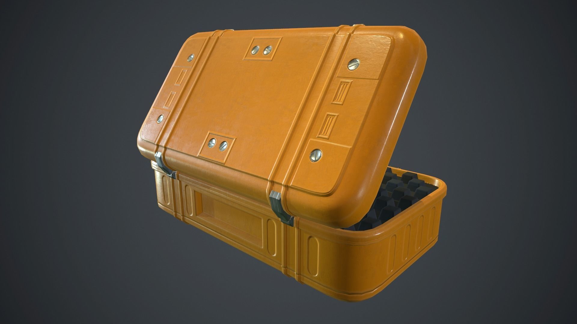Metal Case PBR Game Ready Low-poly 3D model_12