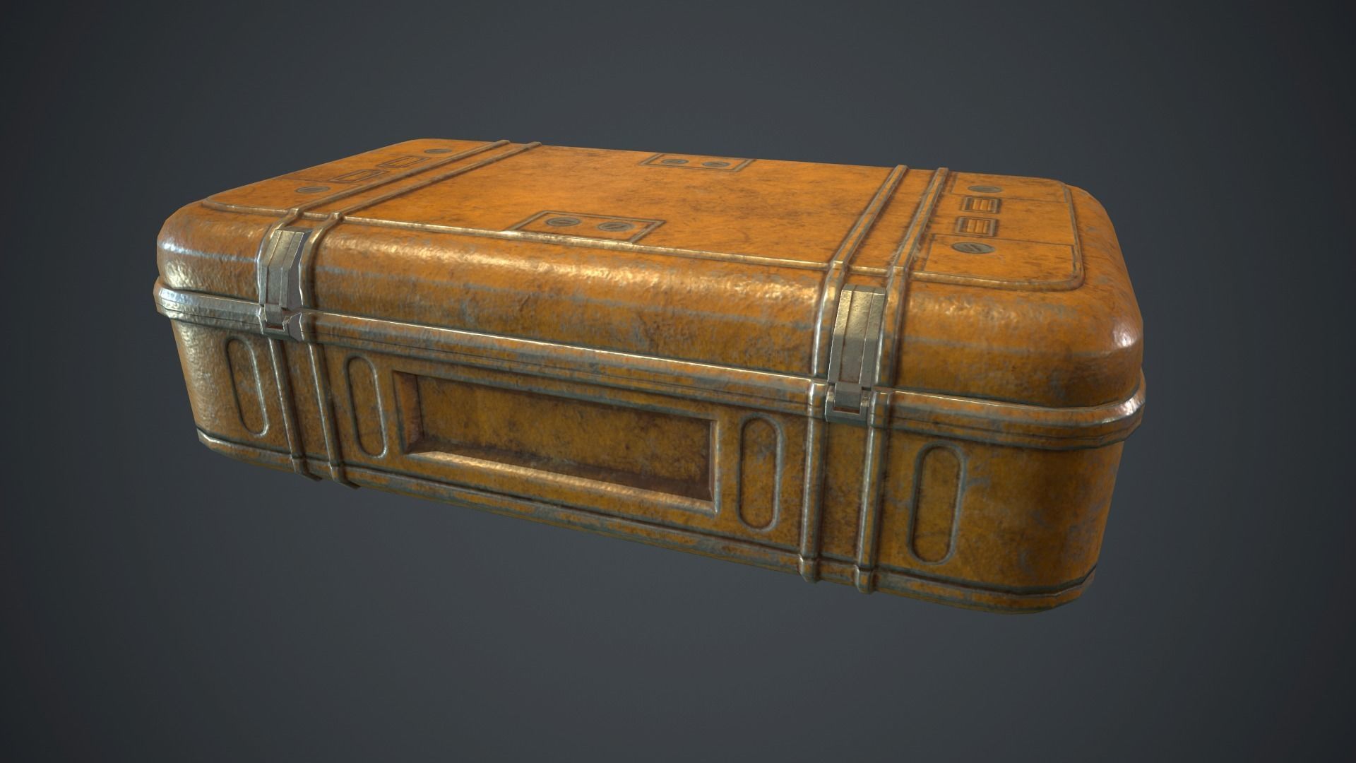 Metal Case PBR Game Ready Low-poly 3D model_13