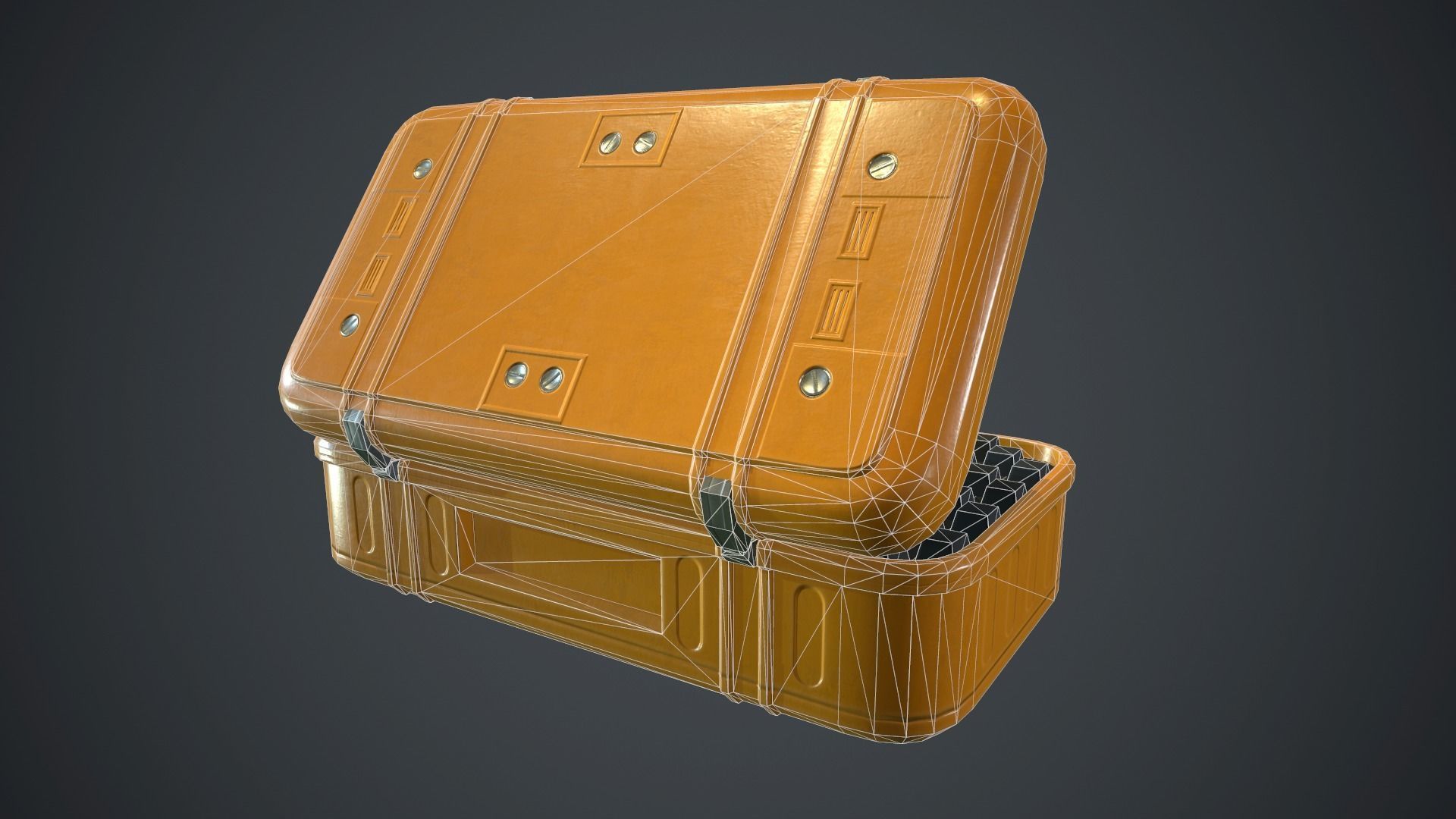 Metal Case PBR Game Ready Low-poly 3D model_15