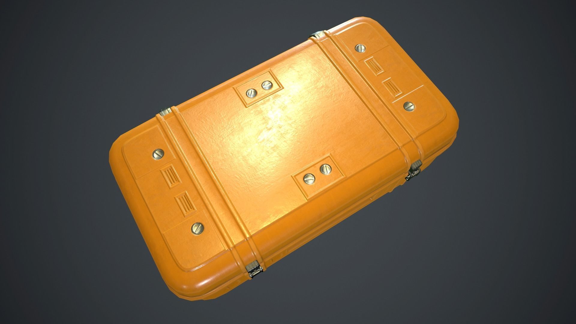 Metal Case PBR Game Ready Low-poly 3D model_9