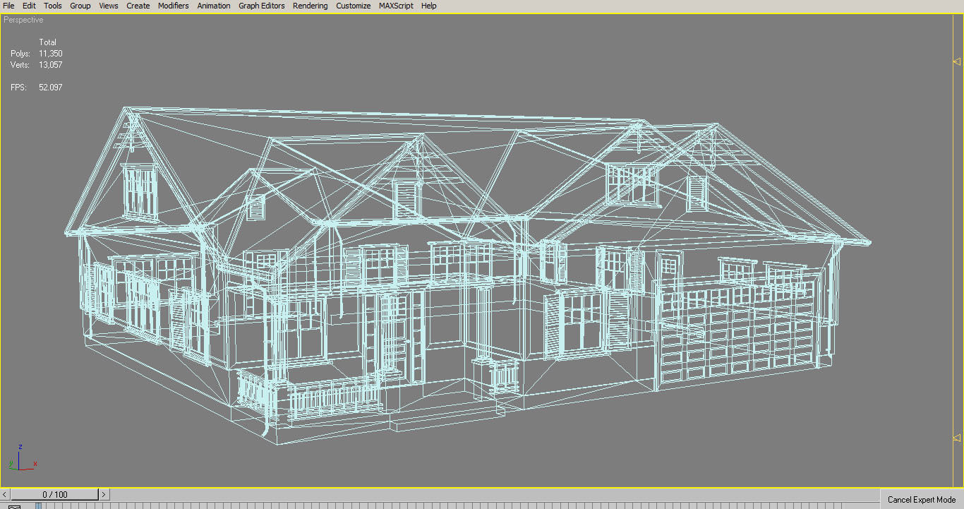Traditional House 09 Low-poly 3D model_9