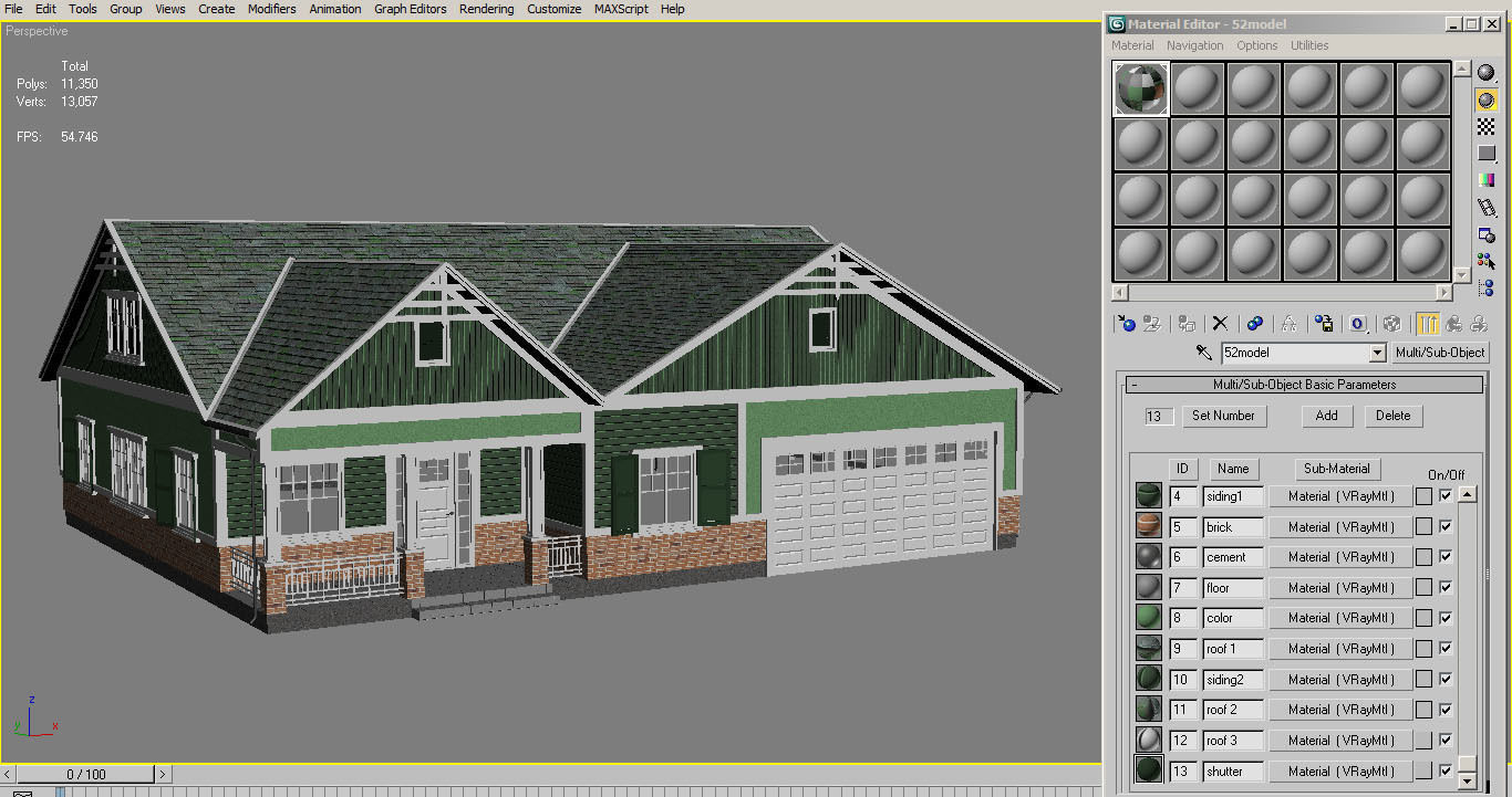 Traditional House 09 Low-poly 3D model_13
