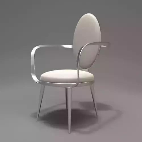 Chair modern with oval shape