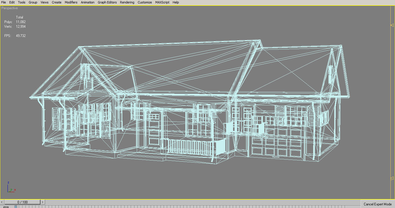 Traditional House 10 Low-poly 3D model_13