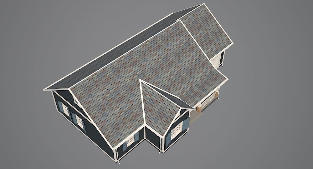 Traditional House 10 Low-poly 3D model_4