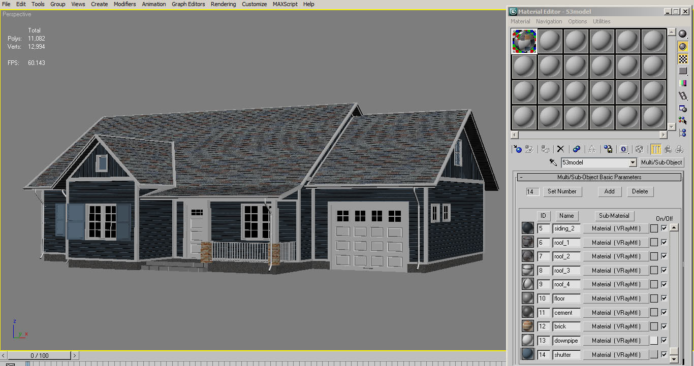 Traditional House 10 Low-poly 3D model_12