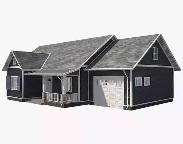 Traditional House 10 Low-poly 3D model