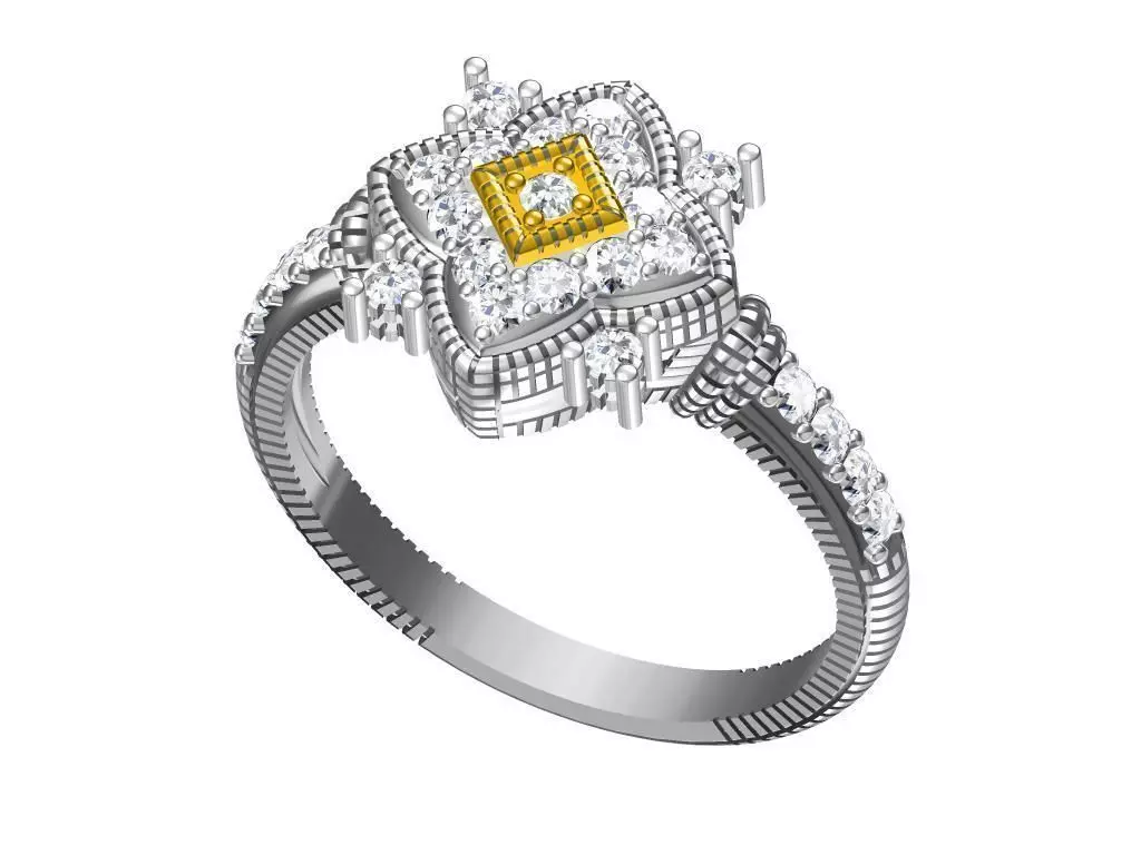 Wedding ring 3D print model 3D print model_0