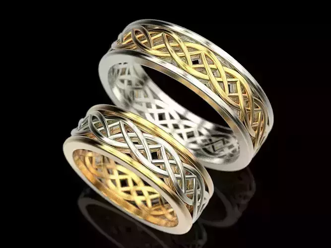 Wedding ring Patterns 3D print model