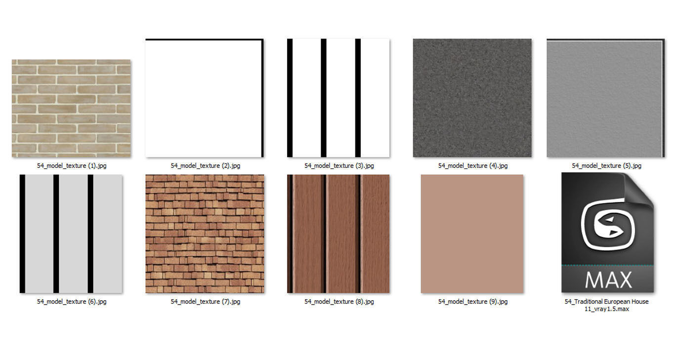 Traditional House 11 Low-poly 3D model_13