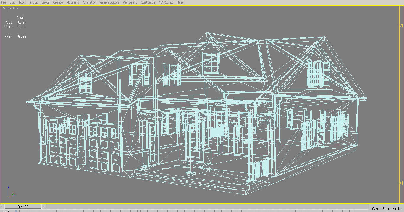 Traditional House 11 Low-poly 3D model_11