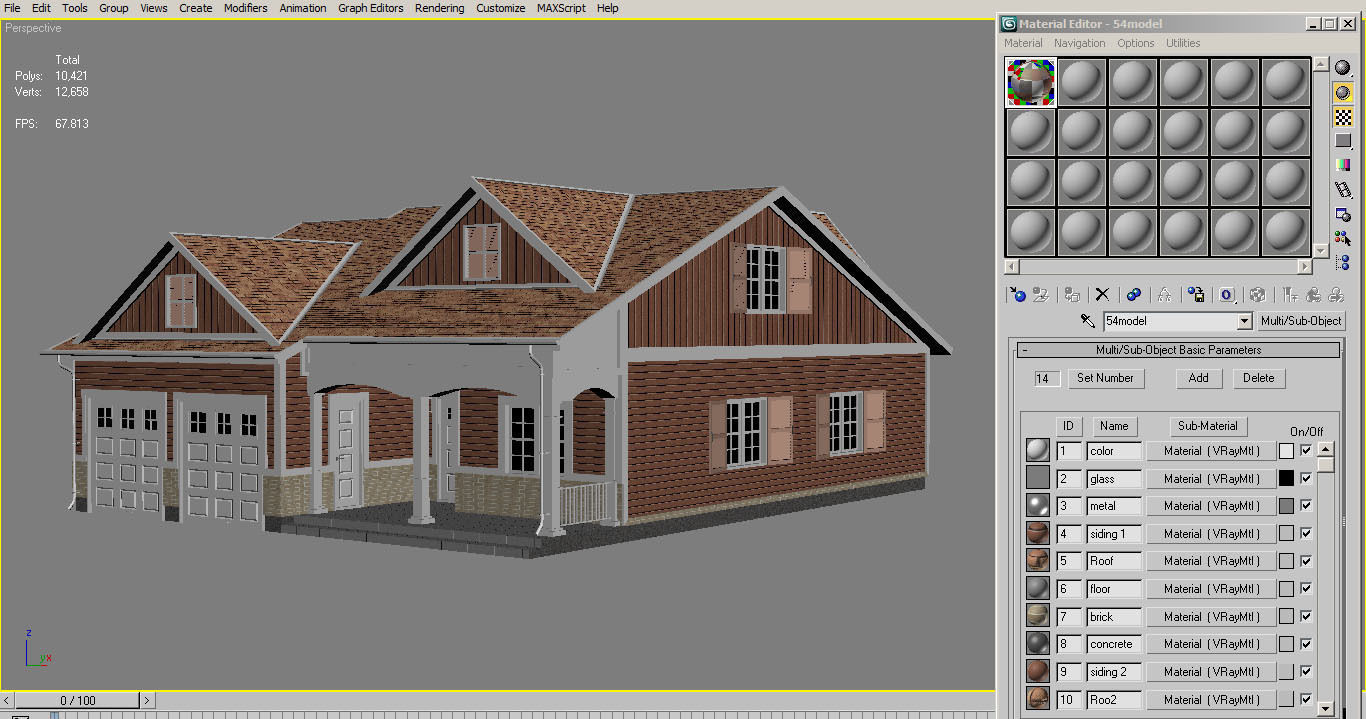 Traditional House 11 Low-poly 3D model_8