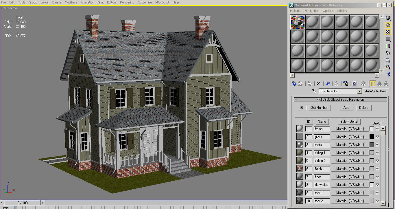 Traditional House 12 Low-poly 3D model_13