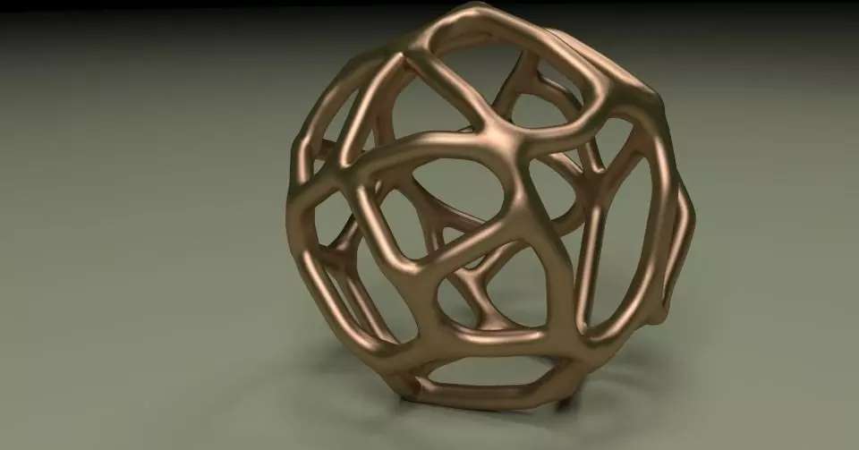 Organic Meshball Free 3D print model_0