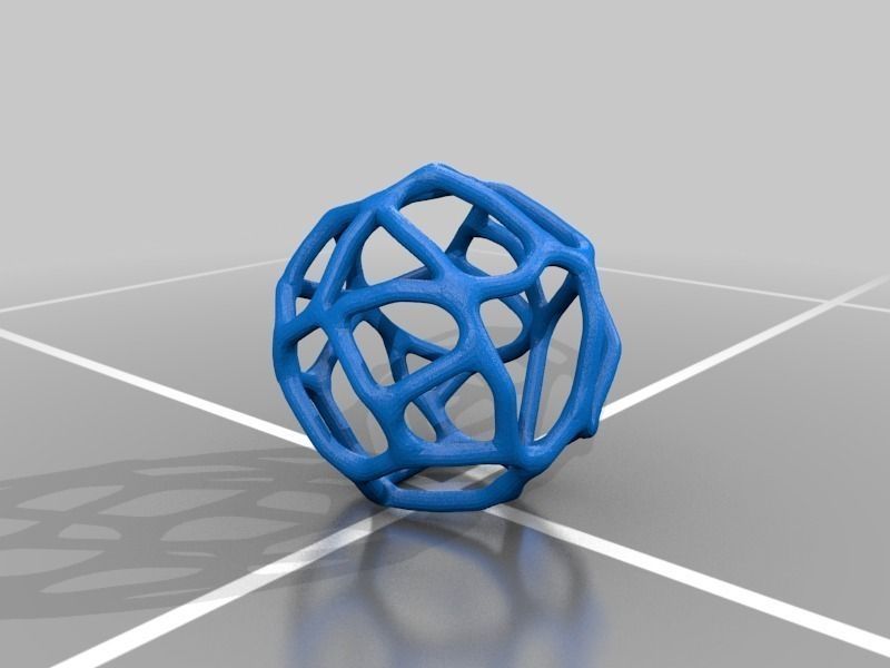 Organic Meshball Free 3D print model_1