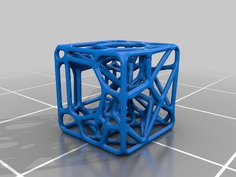 Voronoi CUBES Free 3D print model_2