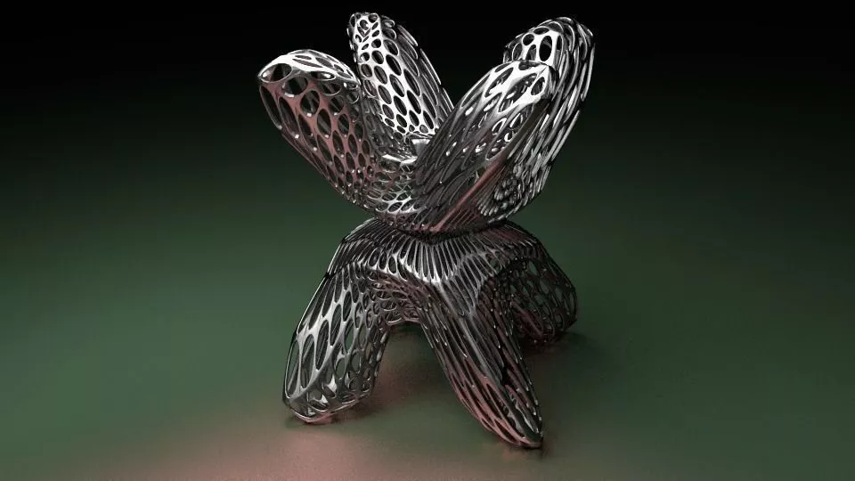 Meshpod chair on table Free 3D print model