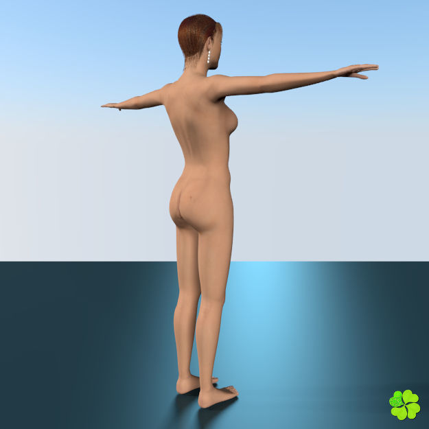 Ada sex female model low poly Low-poly 3D model_35
