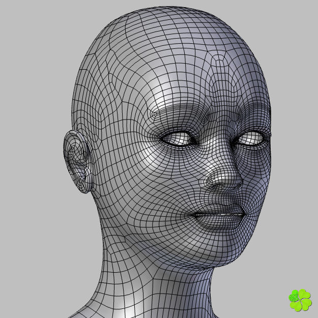 Ada sex female model low poly Low-poly 3D model_64