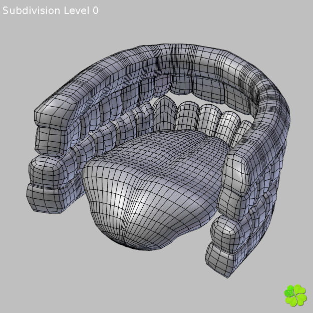 Ada sex female model low poly Low-poly 3D model_97