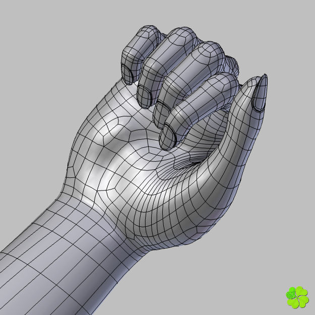 Ada sex female model low poly Low-poly 3D model_80