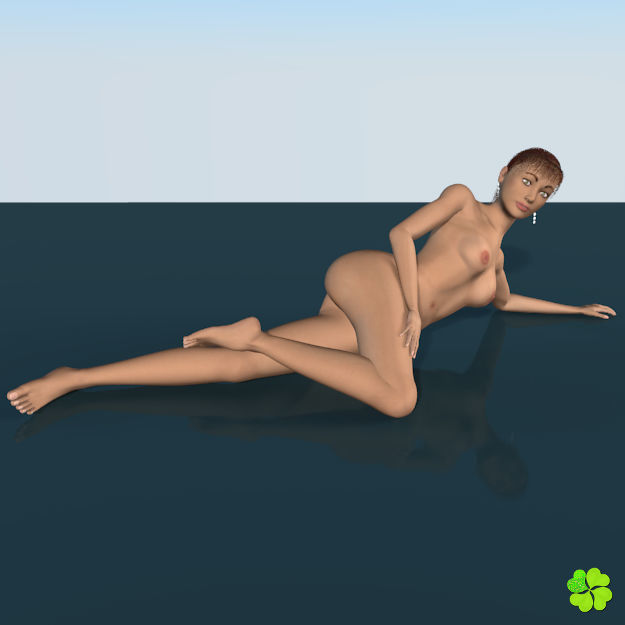 Ada sex female model low poly Low-poly 3D model_8