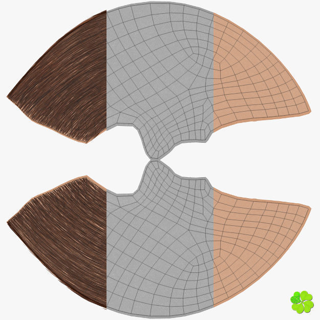 Ada sex female model low poly Low-poly 3D model_104