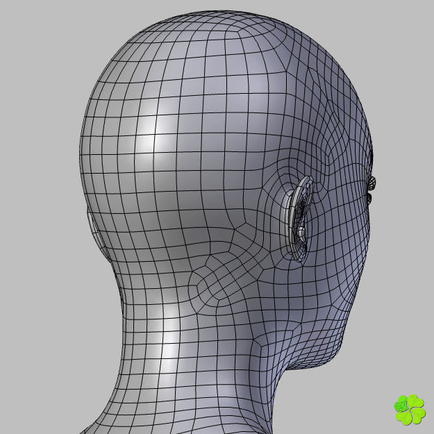 Ada sex female model low poly Low-poly 3D model_68